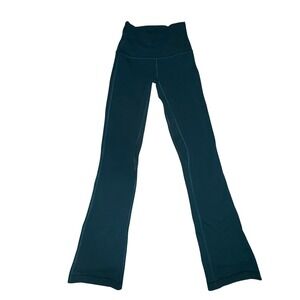 Lululemon Align Mini‎ Flare Leggings Teal Green High Rise Bootcut Yoga